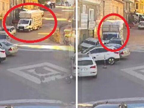 Freni bosalan kamyonet ortaligi birbirine katti 7mB2BCKr