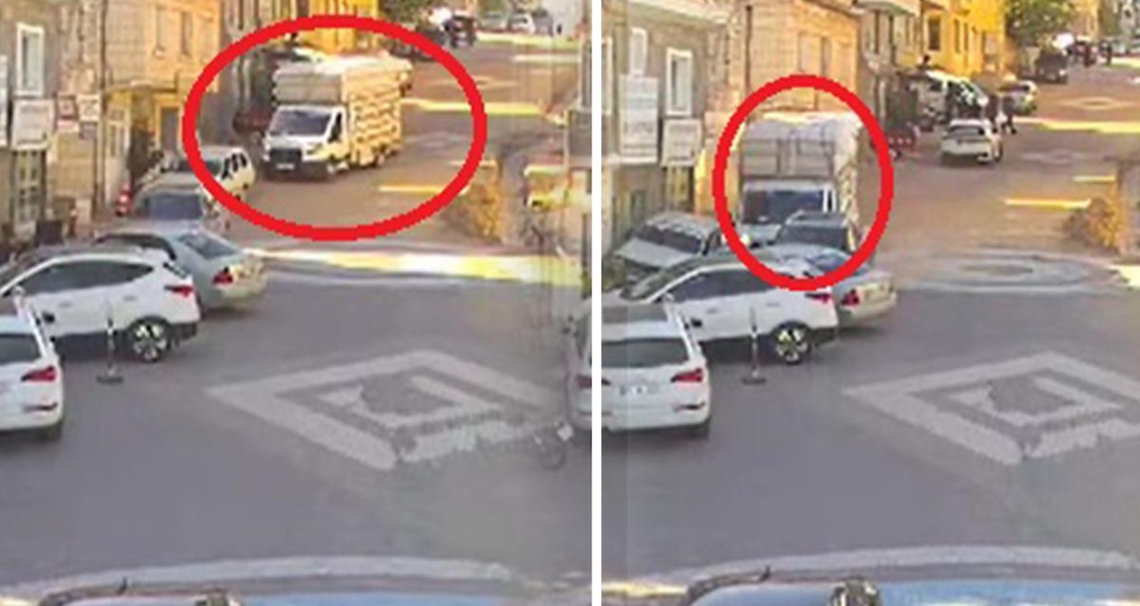 Freni bosalan kamyonet ortaligi birbirine katti 7mB2BCKr